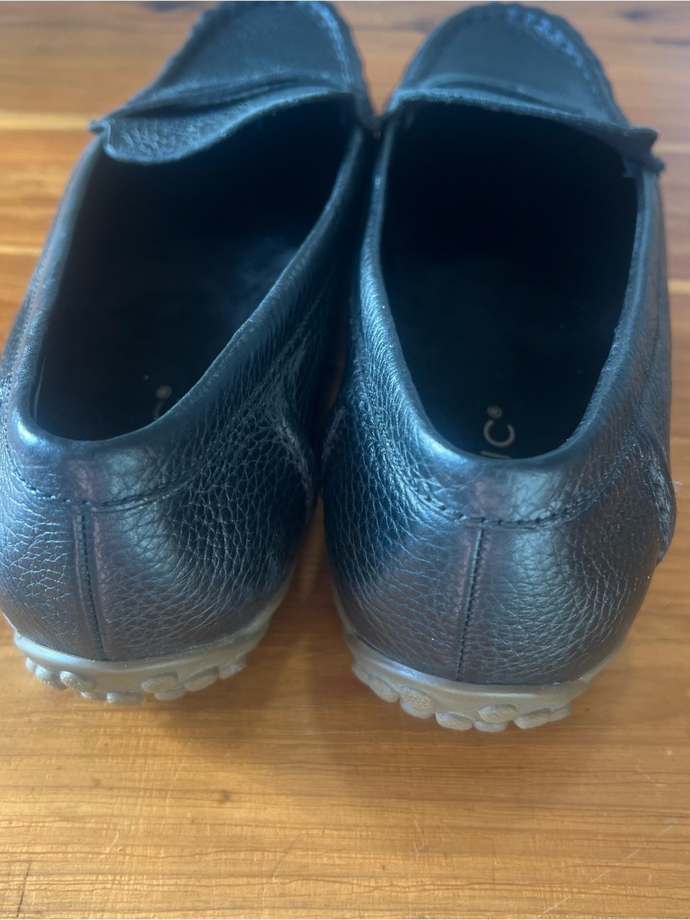 Vionic Marcy Loafers Pebbled Leather Black Arch Support Orthotic Size 8 Classic - Picture 6 of 7